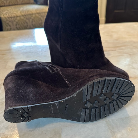 Prada suede ankle boots - Picture 3 of 4